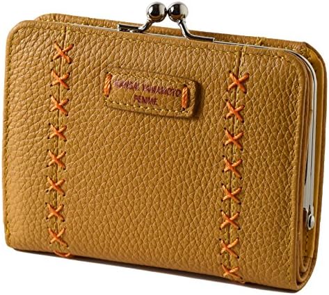 ヤマモトカンサイ Kansai Yamamoto 財布 レディース がま口 二つ折り 本革 山本寛斎 Mj 4505