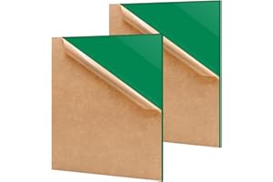 Eszeoee 2 Pack 16'' x 20'' Opaque Green Acrylic Sheet, 3mm Thick Acrylic Plastic Sheet Plexiglass Board for Laser Cutting and DIY Craft Projects
