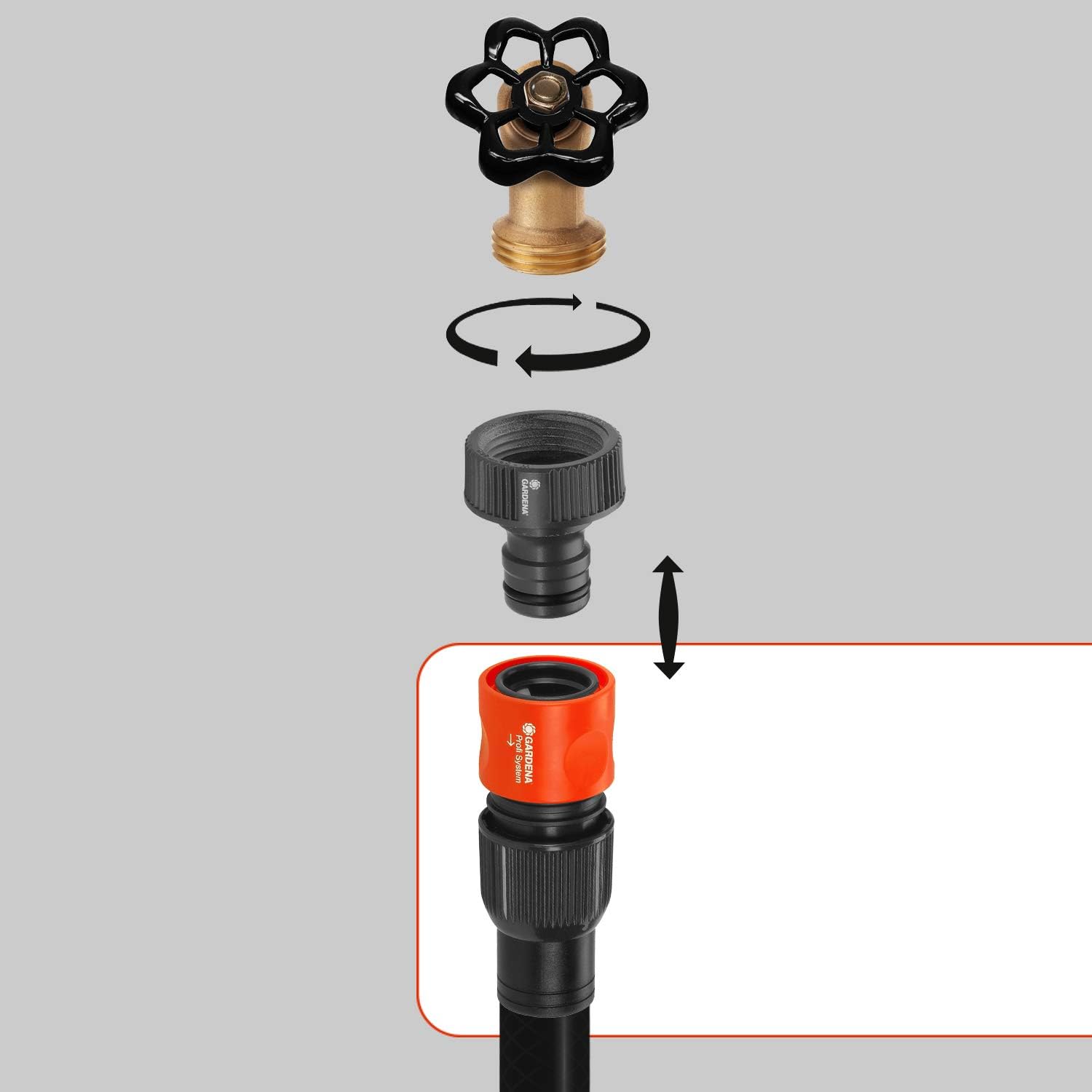 GARDENA Profi System Hose Connector: Hose lead with a quick coupling - Image 4
