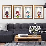 Clearance!! ZOMUSA 3D Flower Wall Sticker Removable Mural Decals Vinyl Art Living Room Decor (Multicolor)