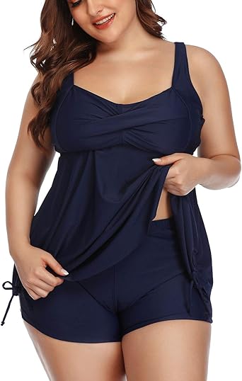 plus size tankinis with shorts