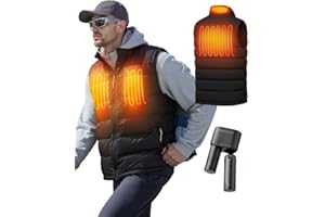 InoKraft Gifts for Men, Heated Vest for Men, Lightweight Quilted Winter Heated Vest, with Rechargable Battery and USB-C Cable