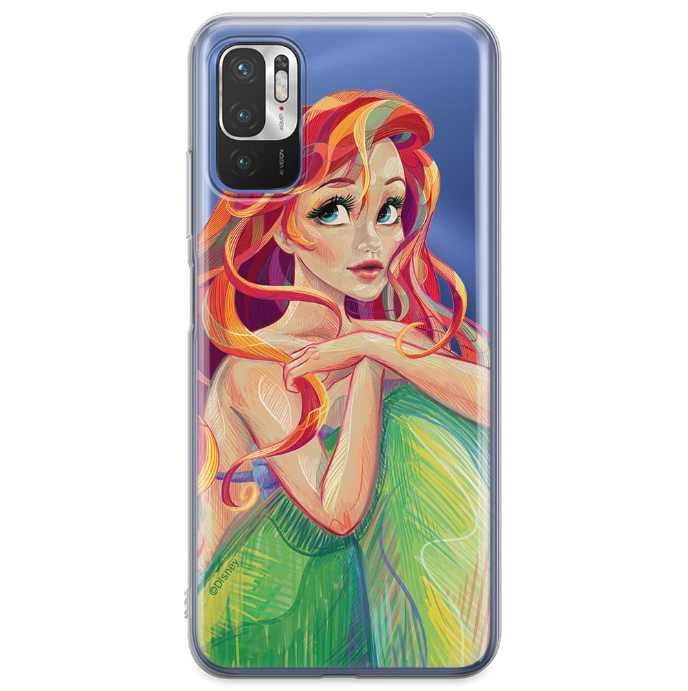 ERT GROUP mobile phone case for Xiaomi REDMI NOTE 10 5G / POCO M3 PRO original and officially Licensed Disney pattern Ariel 004 adapted to the shape of the mobile phone, partially transparent