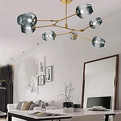 Modern Molecular Chandelier, E26 Nordic Bubble Ball