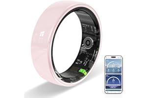 Ceramic Smart Ring, Advanced Health &amp; Fitness Tracker with Heart Rate, Blood Oxygen, Sleep Monitoring, 5ATM Waterproof, Long-Lasting Battery, Remote Camera Control, for Android &amp; iOS (Pink, 8)4.5 out of 5 stars 21 offer from $59.99