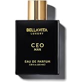 BellaVita Luxury CEO Man Perfume for Men (3.38 fl.oz) | Long-Lasting Men's Perfume with Lemon, Lavender, Tonka Vetiver &amp; Moss Fragrance for Man | CEO Parfum for Men | Valentine's Day Gift for him