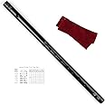Japanese Shinobue Flute 7/8 Hon Handmade Bamboo Flute Musical Instrument (Black 8Hon)