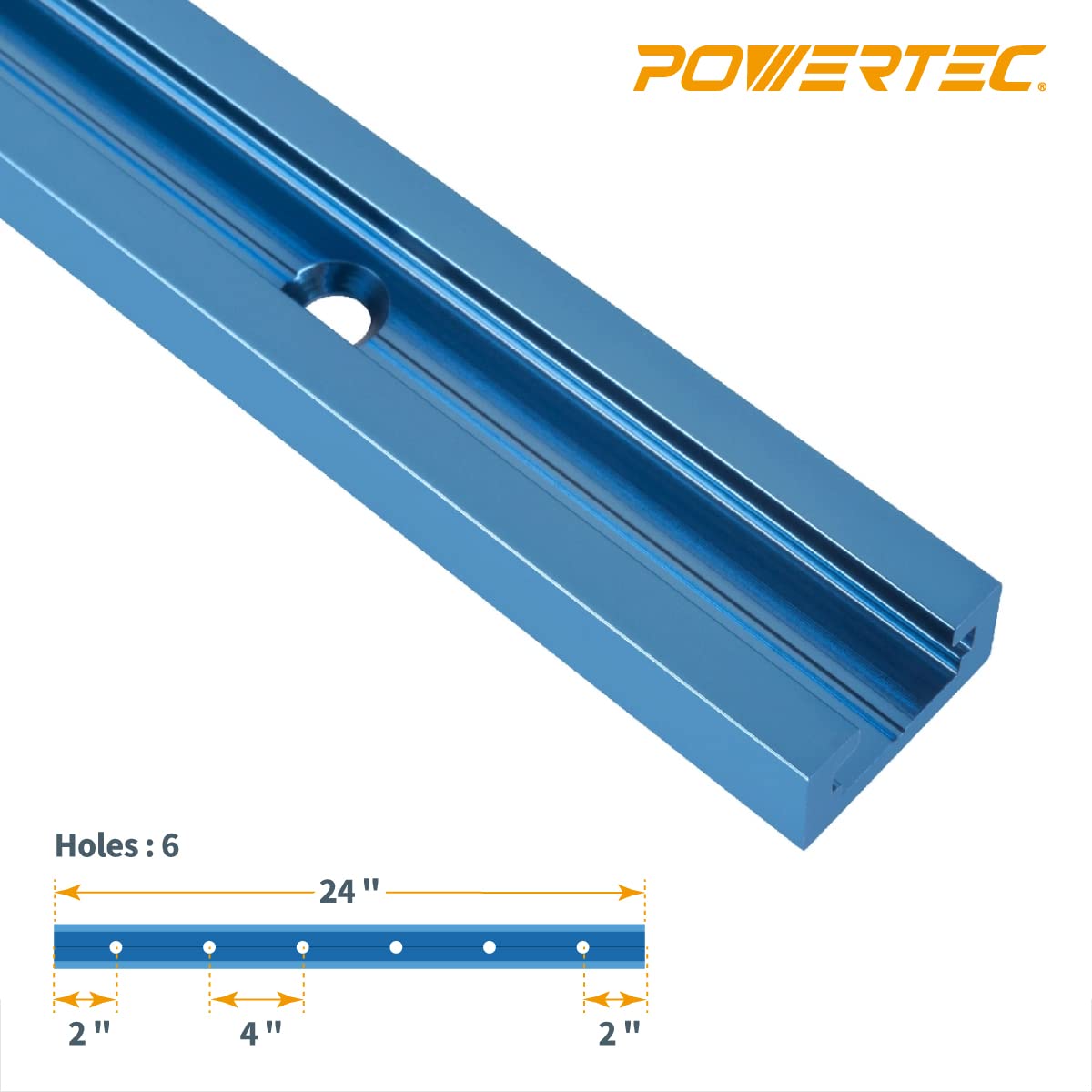 POWERTEC 71065 24 Inch Double-Cut Profile Universal