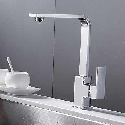 Modern Kitchen Sink Faucet Single Handle High Arch Wet Bar Sink