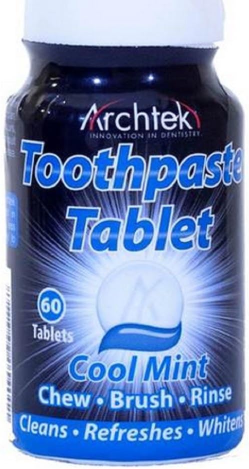 Archtek Toothpaste Tablets Cool Mint - 60 Count per Bottle (2 Pack)