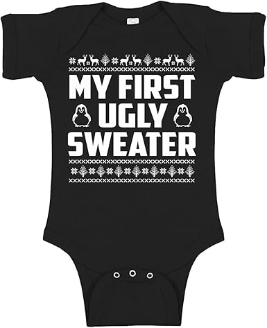 my first ugly sweater onesie