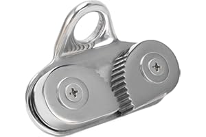 Cunyuer Cam Cleat, 316 Stainless Steel Rope Cleat, Proof Rope Cleats for 3‑15mm Ropes, Hardware for Sailboat, Kayak, Canoe, Dinghy, Climbing Stick