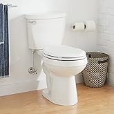 Signature Hardware 447365 Bradenton 1.28 GPF Two-Piece Round Toilet with 10" Rough-In - Seat Included - White