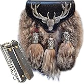 Scottish Kilt Semi Dress Sporran Semi Stag Sporran Antique Unique Stag