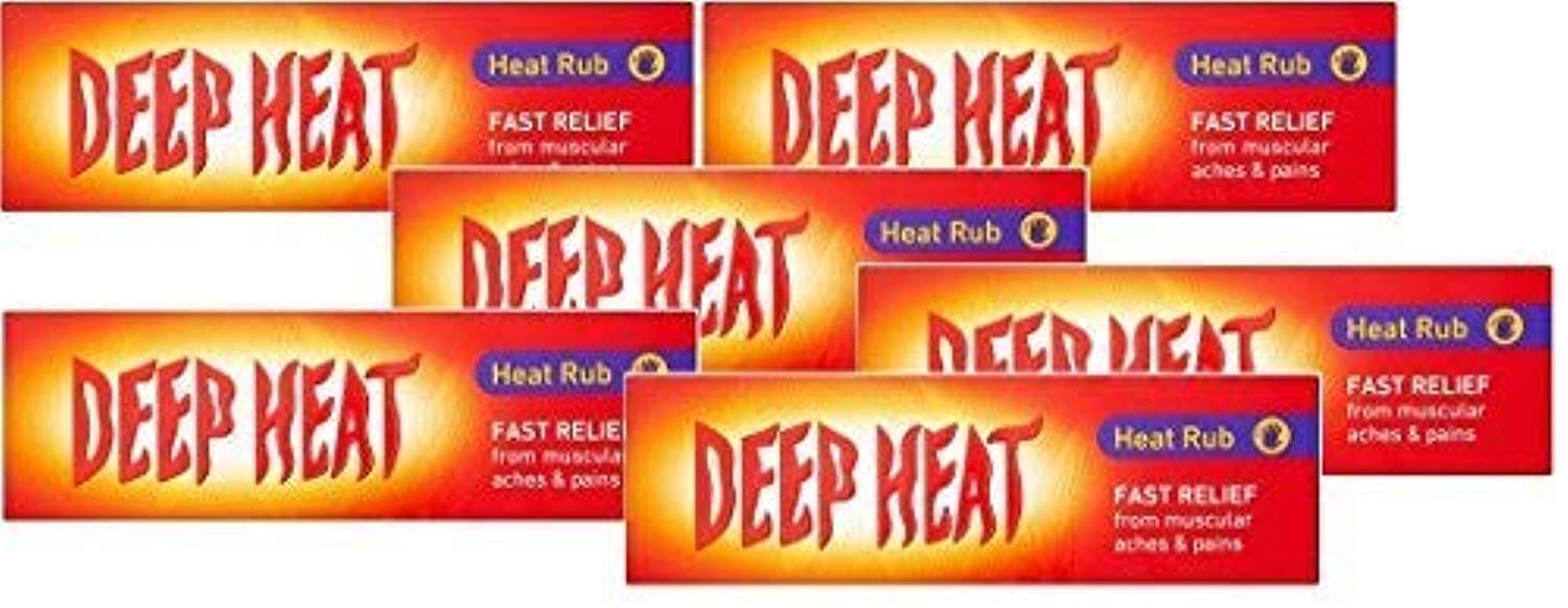 6 x Deep Heat Heat Rub 100g