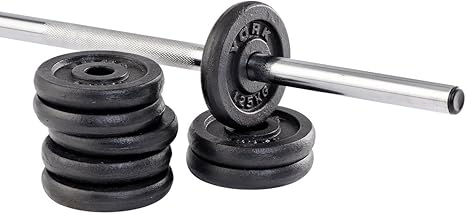 York Fitness - Juego de 8 Discos de Hierro Forjado (1,25 kg ...