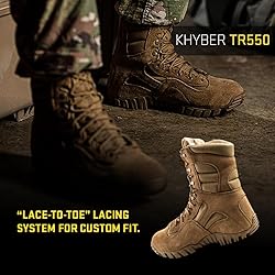 TACTICAL RESEARCH 8 Inch Combat Boots for Men