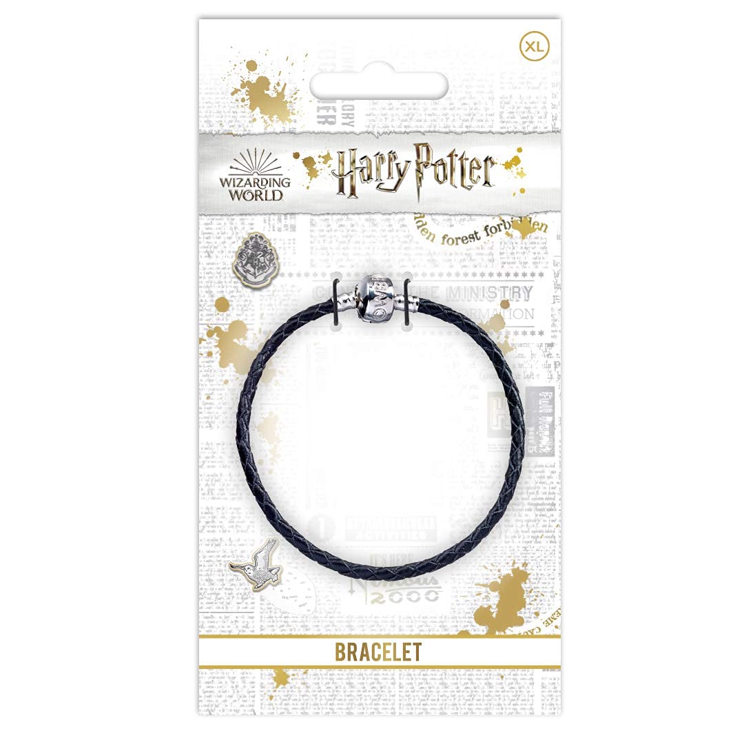 The Carat Shop Harry Potter Black Leather Bracelet for Slider Charms- HP0029-21