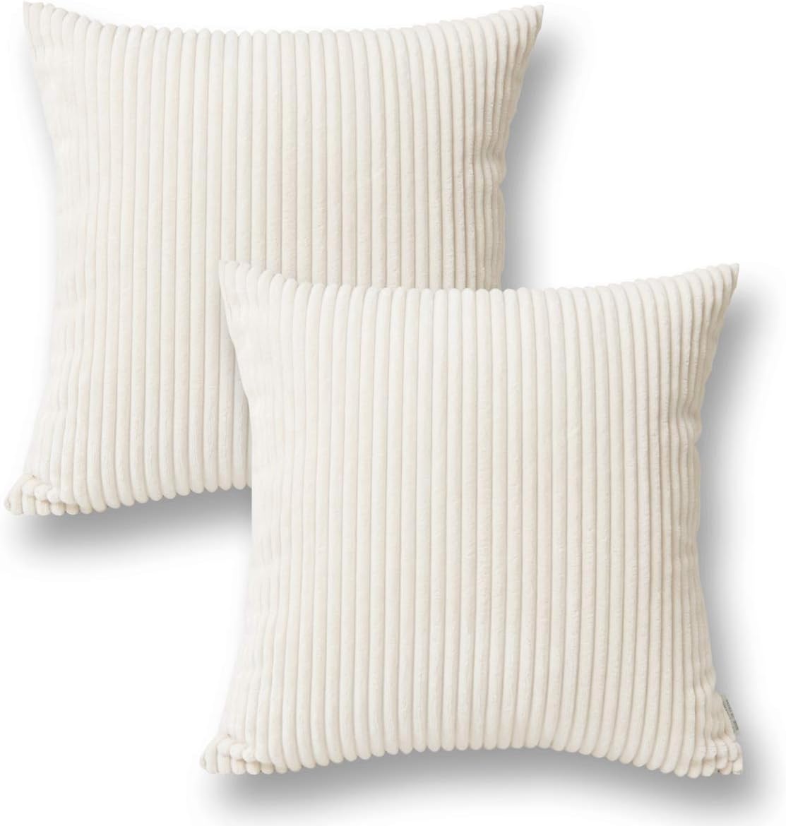 Jeanerlor Corduroy Velvet Solid Decorative 26"x26" Pillow