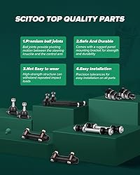 SCITOO 2PC Front Suspension Kit for Scion xA