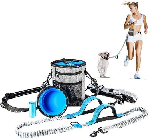 retractable dog leash waist belt