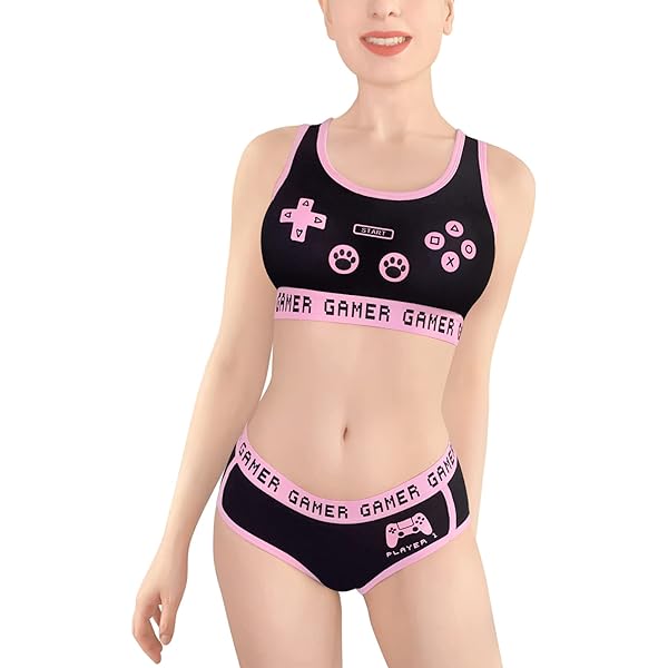 LittleForBig Set Intimo In Cotone Con Body E Mutandine Lace Up - Bunnywatch - Egirl Loungewear Per Donne