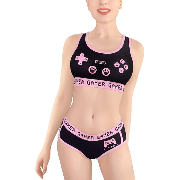 LittleForBig Set Intimo In Cotone Con Body E Mutandine Lace Up - Bunnywatch - Egirl Loungewear Per Donne