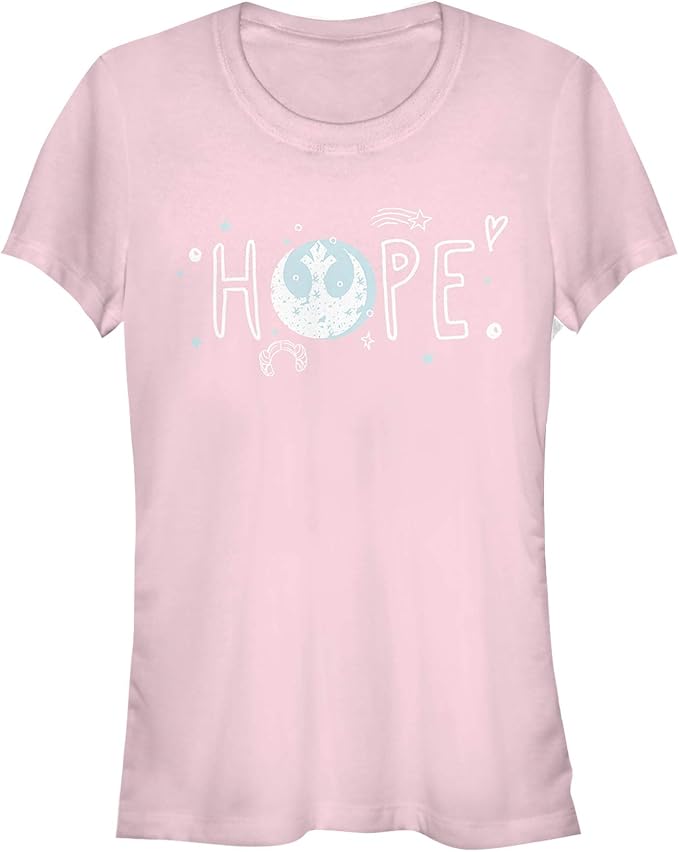 Amazon.com: Junior's Star Wars Rebel Hope Symbol T-Shirt: Clothing