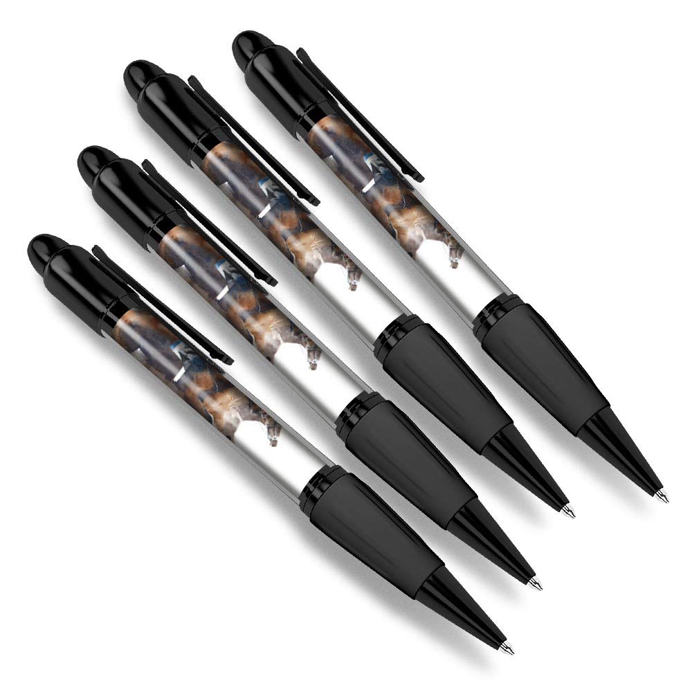 Destination Vinyl Ltd 4 x Matching Ballpoint Pens - Horse Racing Jockey Race #21697