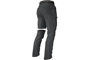 AREOUTS Men's Hiking Pants Convertible Zip Off Lightweight Waterproof Quick Dry Outdoor Fishing Travel Safari Camping