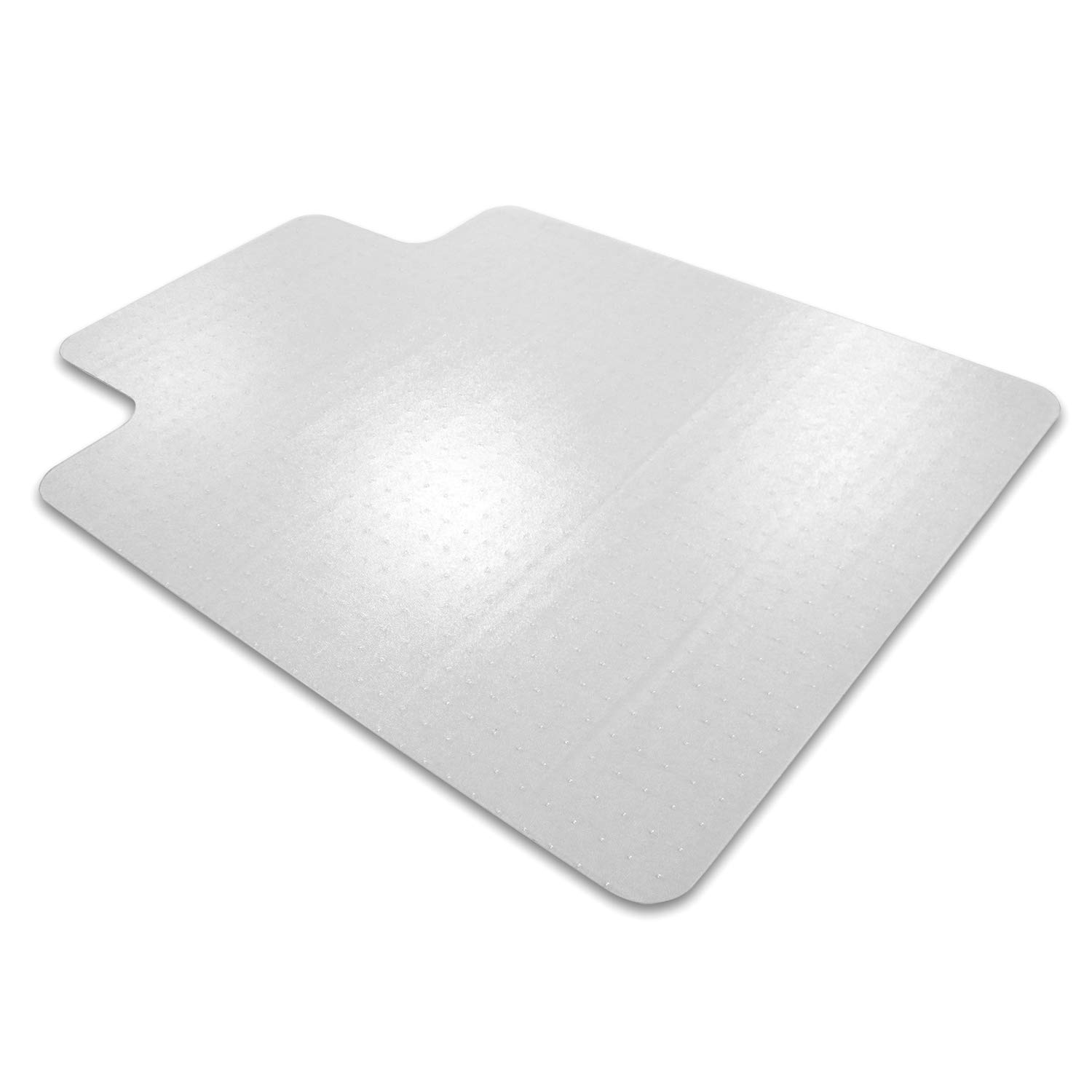 Floortex Poly Rctglr - Alfombrilla para silla con labios, alfombra de pelo de felpa, 48 x 53 (FR1113427LR)