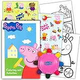Peppa Pig On the Go Coloring Pouch Activity Set With Stickers, Coloring Pages, and Coloring Wheel