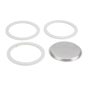 Bialetti 06603 Moka 12-Cup Gasket/Filter Replacement Parts