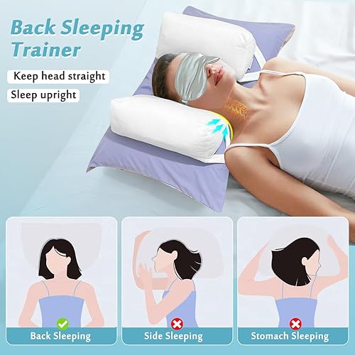 AOSSA Beauty Pillow for Back Sleeping – Anti-Wrinkle Aging Pillow, Head  Support Trainer for Upright Sleep Po