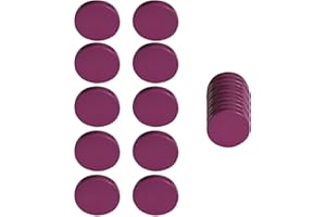 Saricho Coral Frag Magnetic Base and Plugs - Waterproof, Purple, Round 10-Piece Set