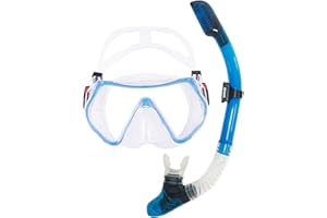 TUDIVING Snorkeling Gear for Adults,Anti-Fog Panoramic View Mask Scuba Gear,Diving Mask,Snorkeling Set Gear Diving Swimming Travel Size