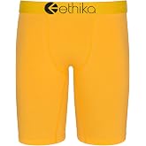 Ethika Men's Staple Boxer Brief, Empire Yellow | Built with premium stretch fabric for enhanced wear. Features signature design details.