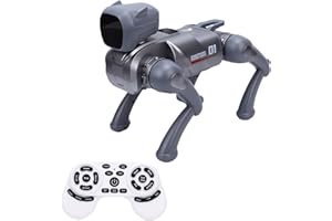 Luocute AI Intelligent Robot Dog, Interactive Programmable Robotic Pet with Voice Control, 2.4G Remote, App Control, Multiple