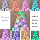 Vimlits Unicorn LED Light Up Letters 18 Color RGB Remote Wall Table Decor A view 2