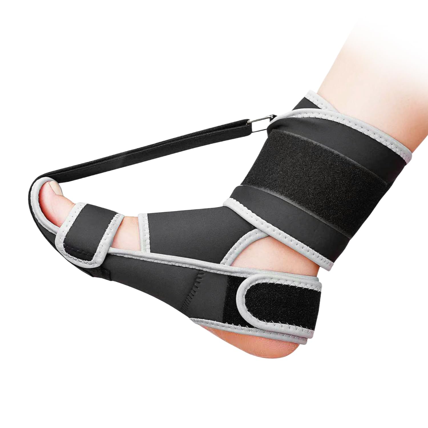 Photo 1 of **USED** Zyhevri Plantar Fasciitis Night Splint, Plantar Fasciitis Relief, Achilles Tendonitis Healing, Bone Spurs, Foot Drop, Flat Arches, Adjustable Foot Support. Soft, Breathable, Unisex, One Size Fits All