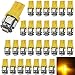 30-Pack 194 Amber LED Light 12V, AMAZENAR Car Interior and Exterior T10 5-SMD 5050 Chips Replacement For W5W 168 2825 Map- Dome- Courtesy- License Plate- Dashboard Side Marker Light