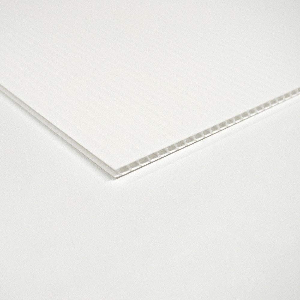 White Fluted Outdoor Plastic Display Board. 3 Sheets Sized to A1 (841x594mm)