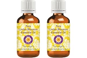 dève herbes Linden Essential Oil (Tilia vulgaris) Pure | Non-Sticky | Non-Greasy | Lightweight | Men & Women | All Skin Types | Steam Distilled 15ml X 2 (1 oz)