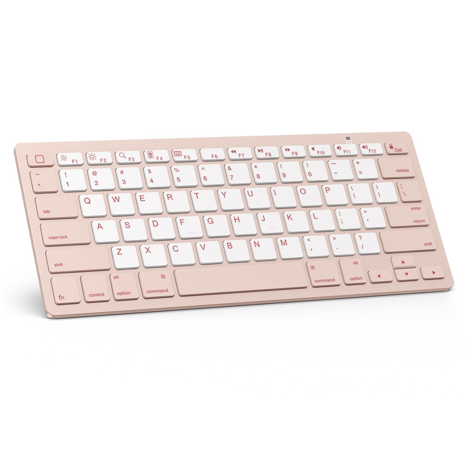 Photo 1 of OMOTON Bluetooth Keyboard Compatible with iPad A16 11th 10th Generation, iPad 10.2 (9th/8th/7th), iPad Pro 13/12.9/11 inch, iPad Air/Mini and More iOS Devices, Pink & Pearl White