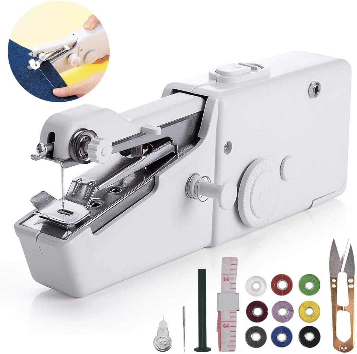 Handheld Sewing Machine, Arespark Mini Sewing Machine, Portable Sewing Machine with Sewing Machine Needles for beginners
