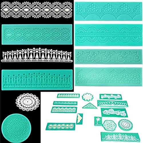 HDCooL Lace Silicone Mould Universal Cake Decorating Tools Sugar Craft Embossed Mold