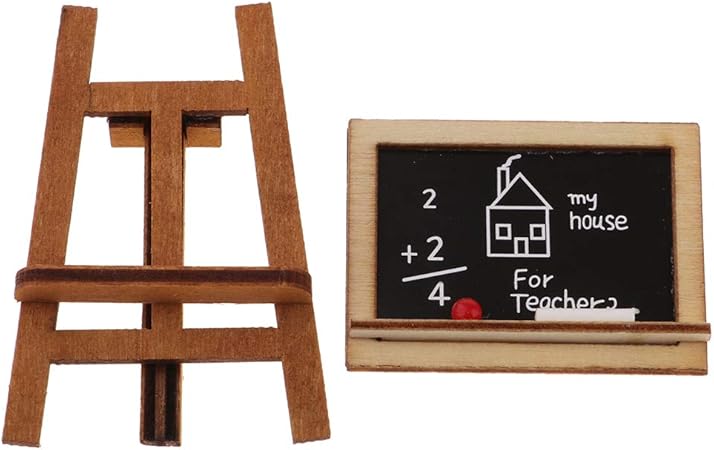 Amazon おもちゃ 1 12 ミニチュア ドールハウス 教室家具 黒板模型 家具 おもちゃ