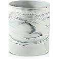 Howise 7.2 inch Large Utensil Holder for Kitchen Counter, Golden Marble Utensil Crock Spatula Holder for Countertop Cooking Tools Storage Caddy Farmhouse Kitchen Decor (Marble-Grey)