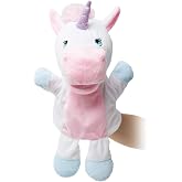 HollyHOME Unicorn Plush Hand Puppet Magical Friends Funny Storytime Gifts for Kids and Adult 14 Inches Pink
