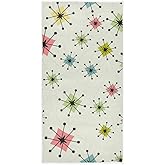 senya Vintage Atomic Stars Hand Towel Ultra Soft Luxury Towels for Bathroom 30"x15"
